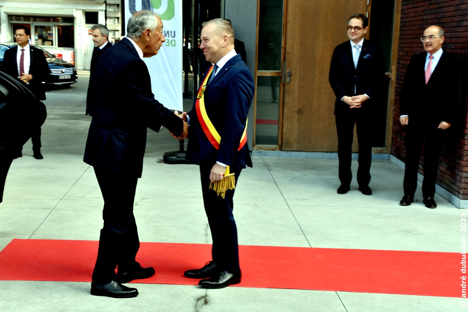 Démonstration d'IA effectuée par le E-net Lab en compagnie du Président du Portugal : Marcelo Rebelo DE SOUSA.